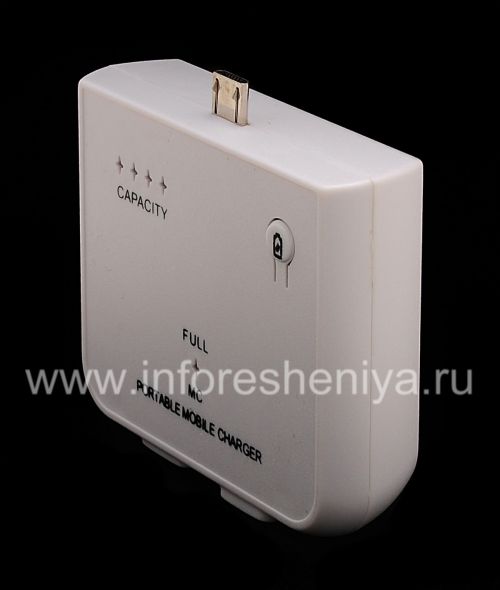Photogallery for BlackBerry জন্য পোর্টেবল চার্জার, সাদা product