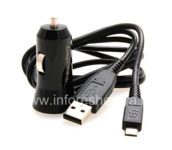 Original Charger (1A, MicroUSB) in the car In-Vehicle Charger for BlackBerry