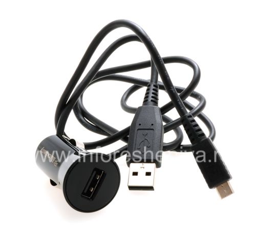 Photogallery for Original Charger (1A, MicroUSB) in the car In-Vehicle Charger for BlackBerry, The black product