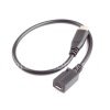 Photo 1 — Adapter mit Micro-USB-Stecker auf USB Typ C für BlackBerry, Schwarz, gerader Stecker