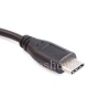 Photo 2 — Adapter mit Micro-USB-Stecker auf USB Typ C für BlackBerry, Schwarz, gerader Stecker