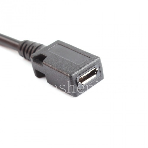 Photogallery for Adapter mit Micro-USB-Stecker auf USB Typ C für BlackBerry, Schwarz, gerader Stecker product
