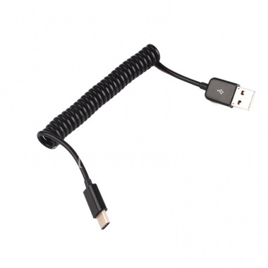 Buy UNIVERSAL SPIRAL Data-cable USB / MicroUSB / Type C for BlackBerry